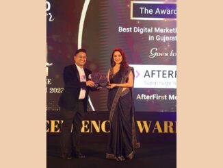 AfterFirst Media Wins Best Digital Marketing Agency in Gujarat Title at the Global Excellence Awards, presented by Bollywood Star Madhuri Dixit