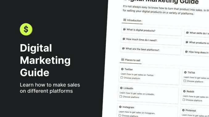 Digital Marketing Guide - Learn how to make sales | Product Hunt