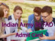 Indian Military 36 FAD Admit Card 2023 All Updates, Obtain Direct Hyperlink @indianarmy.nic.in - Digital Marketing Agency / Company in Chennai