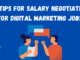 Salary Negotiation For Digital Marketing Jobs