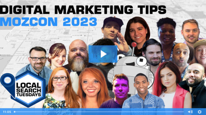 Digital Marketing Tips: MozCon 2023 - SearchLab Digital