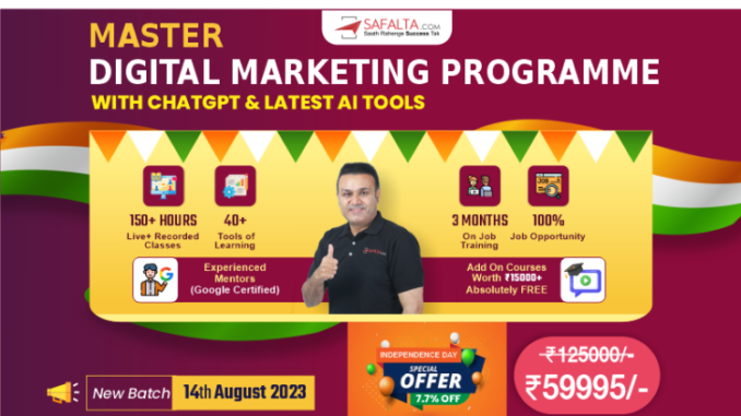 Master Digital Marketing Program Batch-5