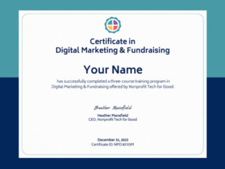 [Recordings] Earn a 2023 Certificate in Digital Marketing & FundraisingNonprofit Tech for Good