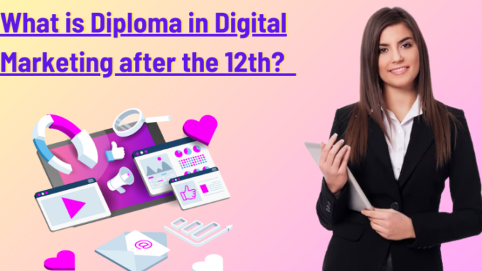 What Is Diploma In Digital Marketing After The 12th?  