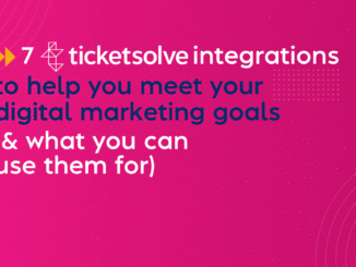 7 Ticketsolve Integrations to help you meet your digital marketing goals (& what you can use them for)