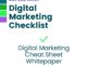 Digital Marketing Cheat Sheet Checklist - Paperpicks Leading Content Syndication and Distribution Platform