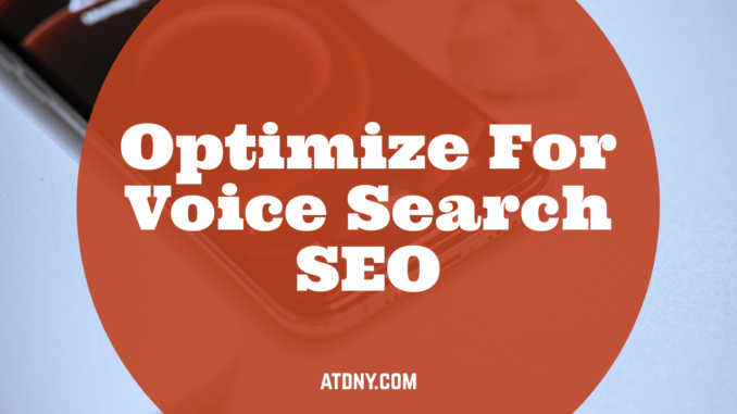 Optimize For Voice Search SEO - Long Island Website Design & Digital Marketing Company