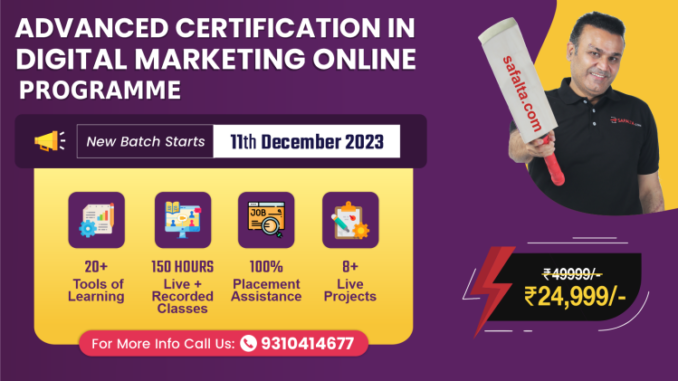 Advance Digital Marketing Course