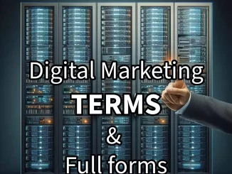 List of terms in Digital Marketing with full forms - Brain Cyber Solutions