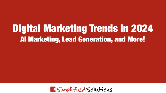 2024 Digital Marketing Trends | AI Marketing and Lead Generation