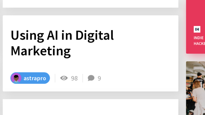 Using AI in Digital Marketing